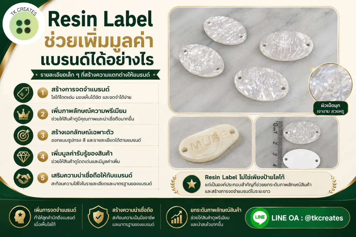 Resin Label ช่วยเพิ่มมูลค่าแบรนด์ได้อย่างไร