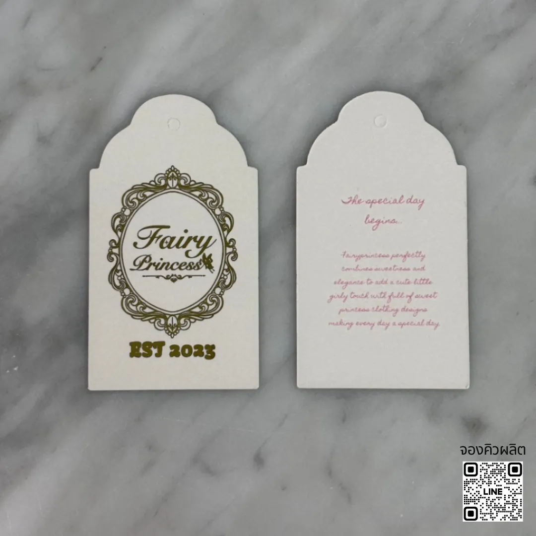 ป้ายแท็กกระดาษ ฟอยทอง - TK Creates 1