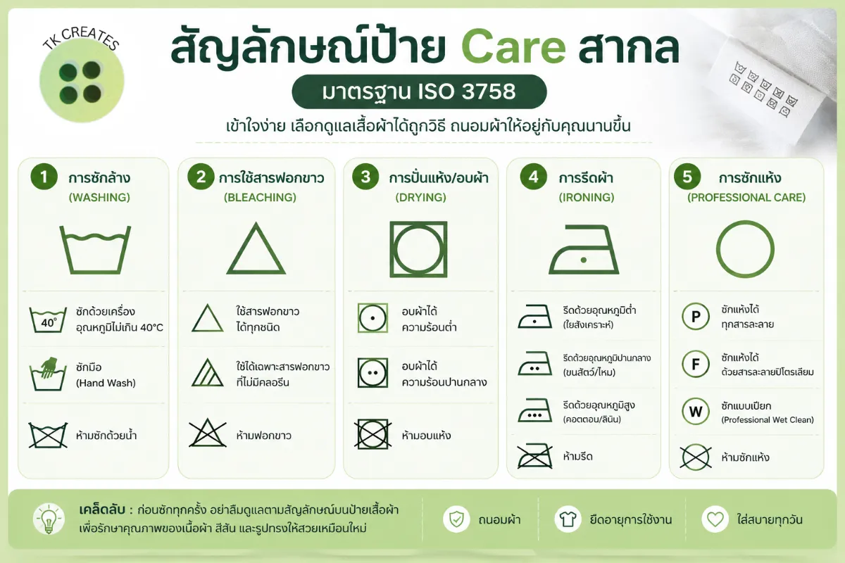 สัญลักษณ์ป้าย Care สากล 
